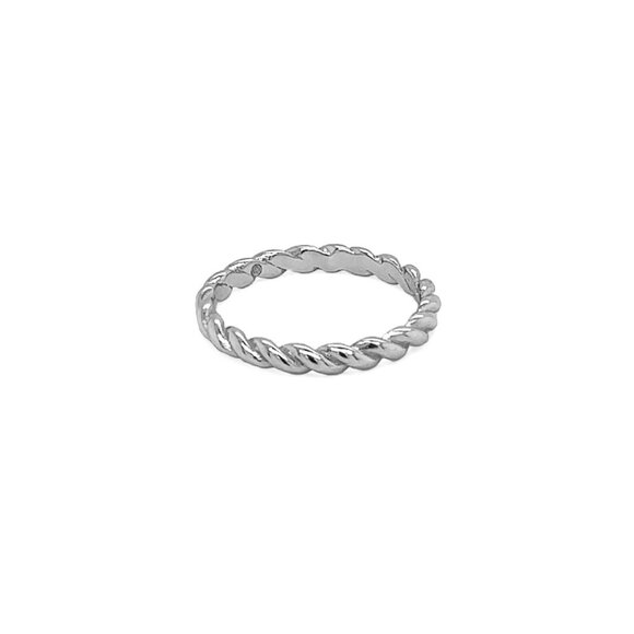 NWT Hailey Rhode Rope Ring // Sterling Silver (Size 5) - Picture 2 of 2